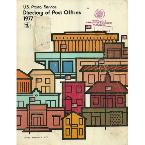 Directory of Post Offices, 1977 by U.S. Postal Service -book- (United States)
