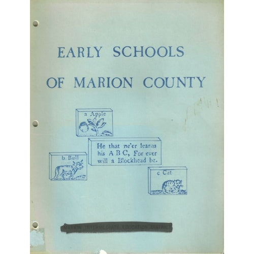 Early Schools of Marion County -book-(Marion County, OR)