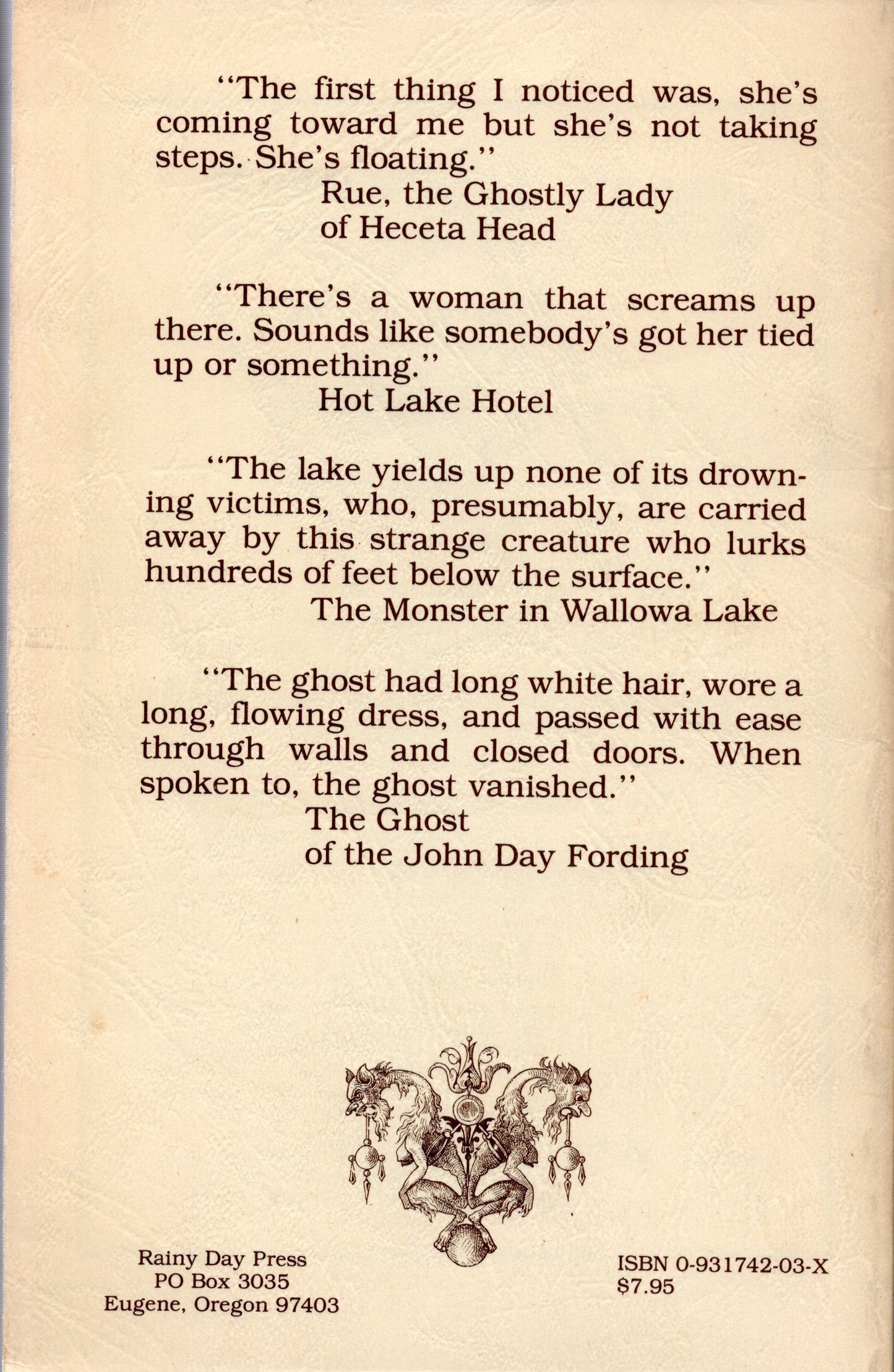 Oregon’s GHOSTS & monsters by Mike Helm -book- (Oregon, US)