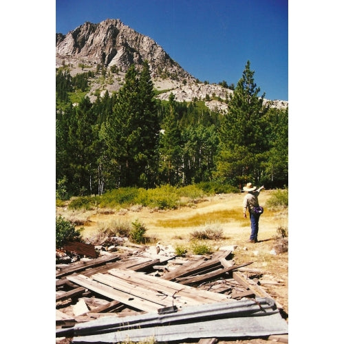 From the ruins of the Lundy powerhouse, Steve Love points the way to the Gorilla mine.