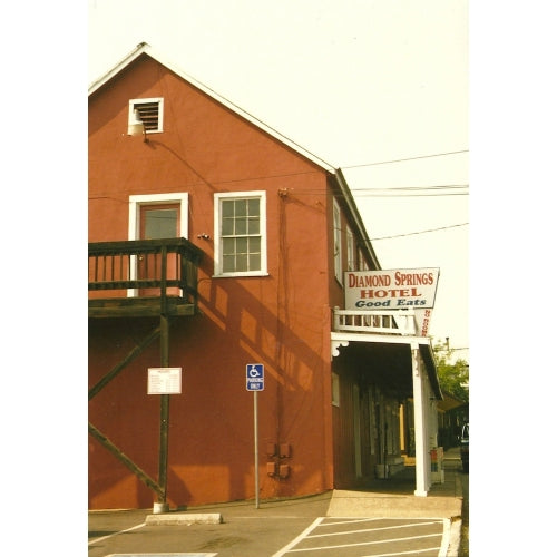 The Diamond Springs Hotel is one of the early buildings in Diamond Springs