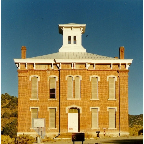 A picture of the Belmont Court House as it is today. It was built in 1874 and is now a Nevada State Historical Site.