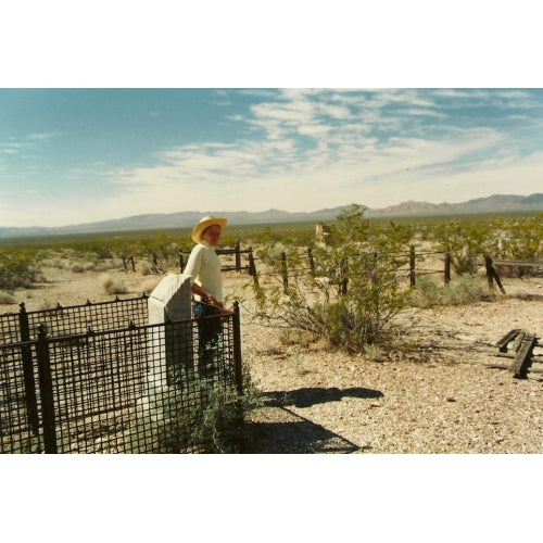 The late Claudia Reidhead guided the author to the Rhyolite cemetery in 1994.