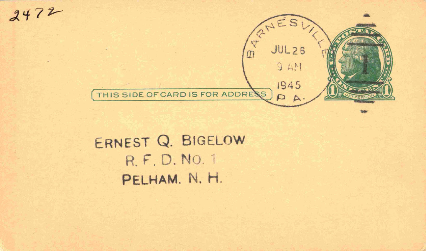 Schuylkill County, PA (33 items) SOLD