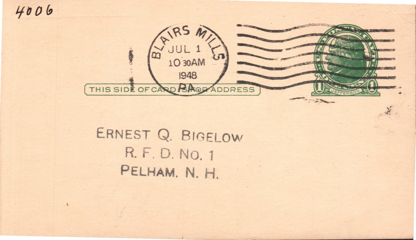 Huntingdon County, PA (18 items) SOLD