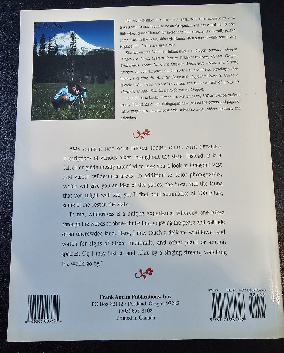 Discovering Oregon's Wilderness Areas. 100 Favorite Hikes, by Donna Lynn Ikenberry (Oregon, US)