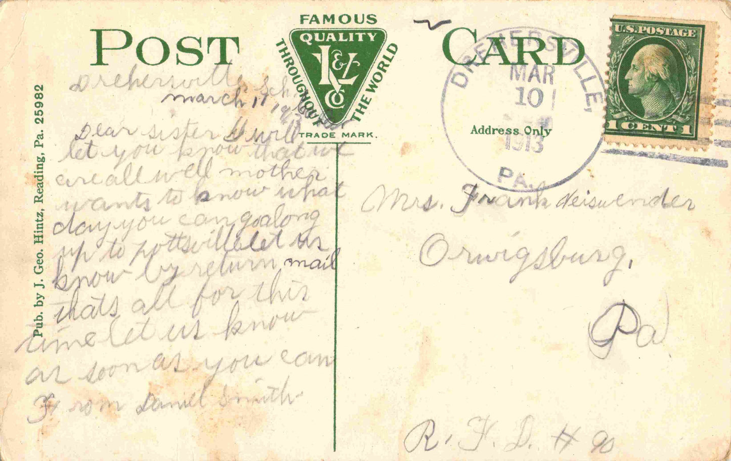 Schuylkill County, PA (33 items) SOLD