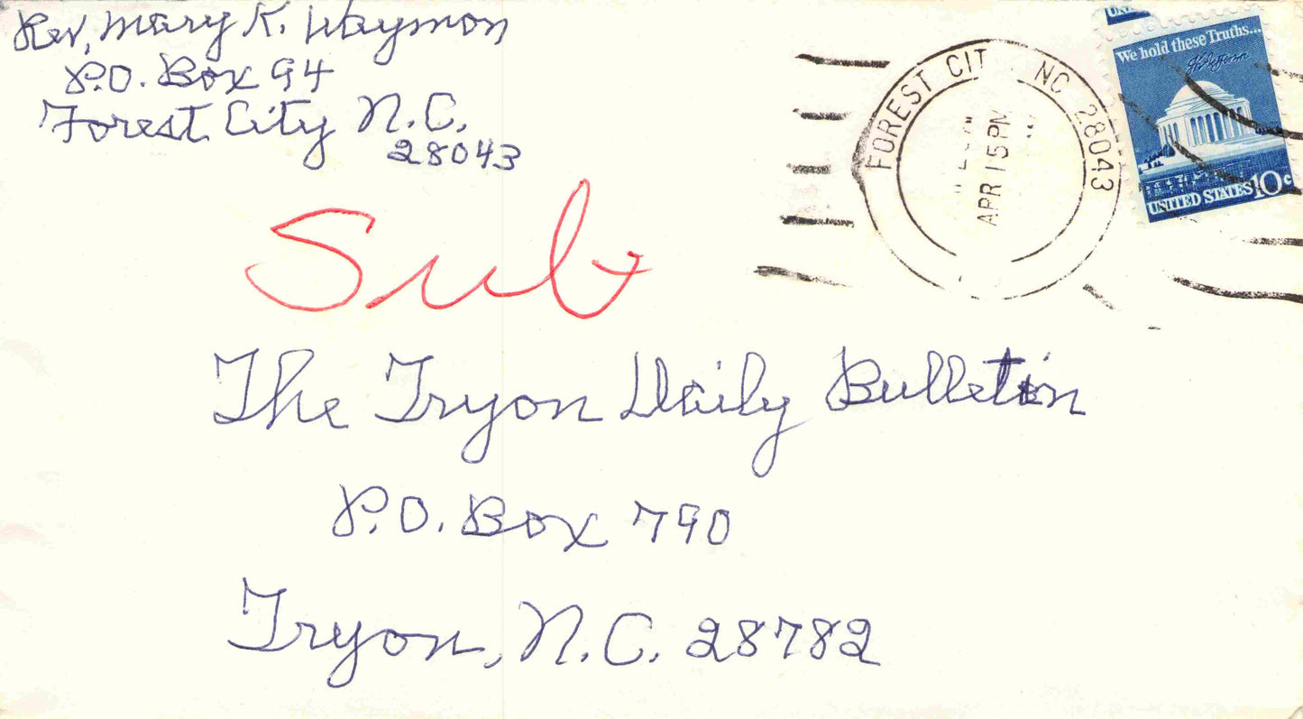 Rutherford County, NC (24 items)