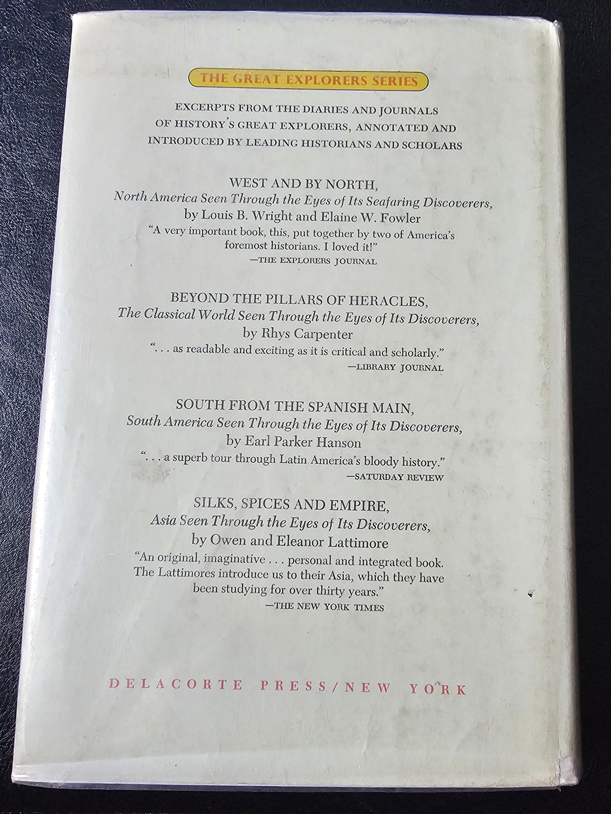 The Moving Frontier edited by Louis B. Wright and Elaine W. Fowler  (North America)