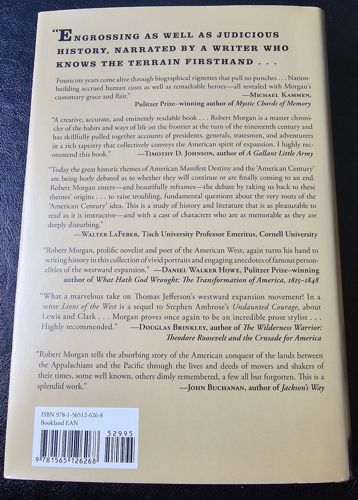 Lions of the West.  Heroes and Villains of the Westward Expansion, by Robert Morgan.  (Western US)