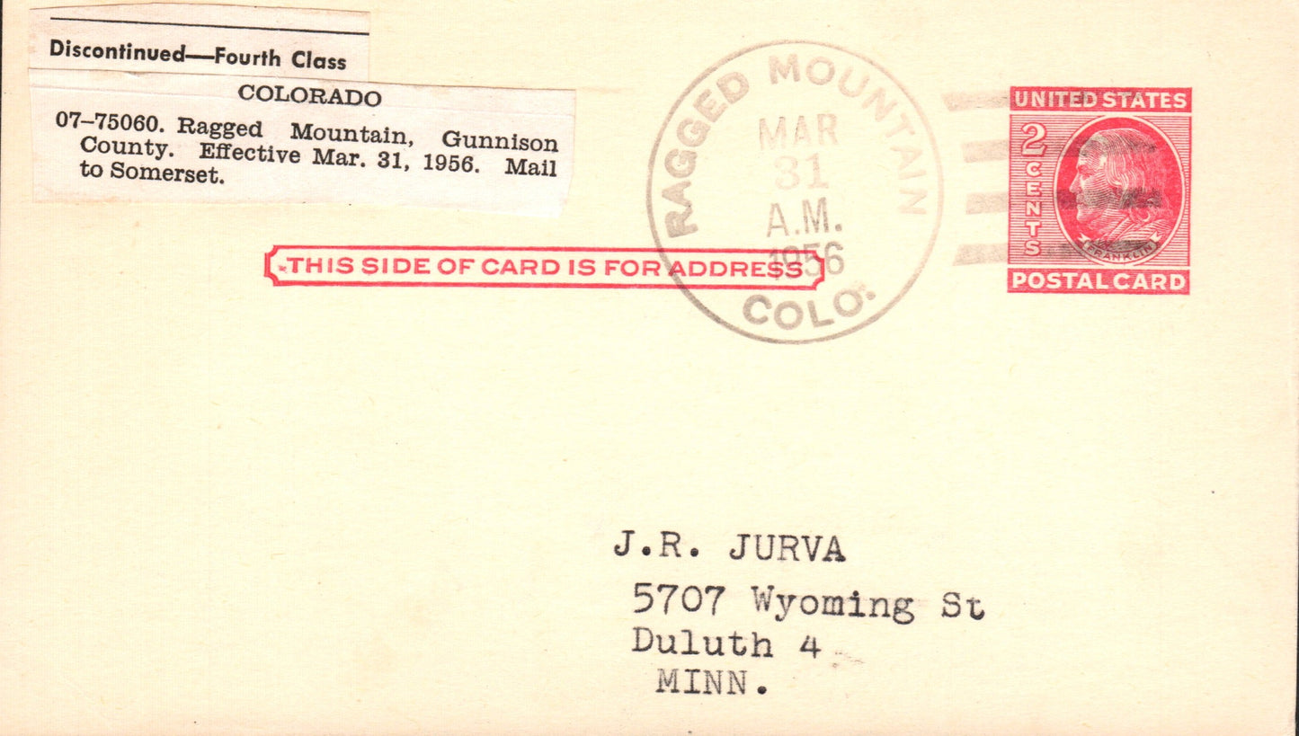 Gunnison County, CO (11 items) SOLD