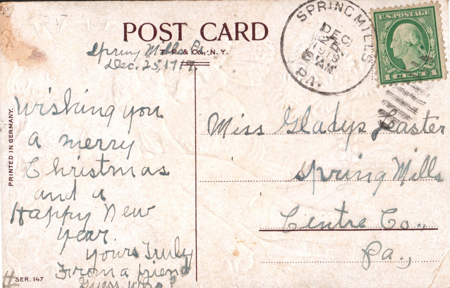 Centre County, PA (27 items) SOLD