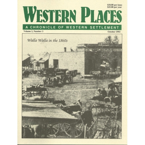 Western Places Volume 2-3 Walla Walla in the 1860s Cover